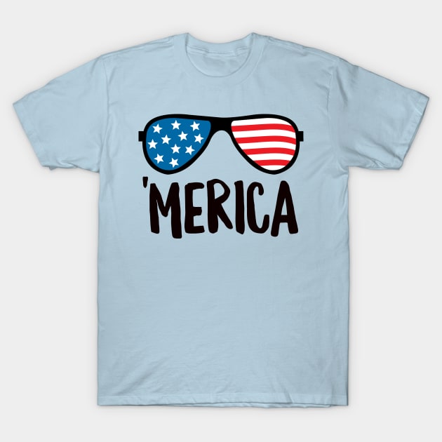 Merica Shades T-Shirt by DetourShirts